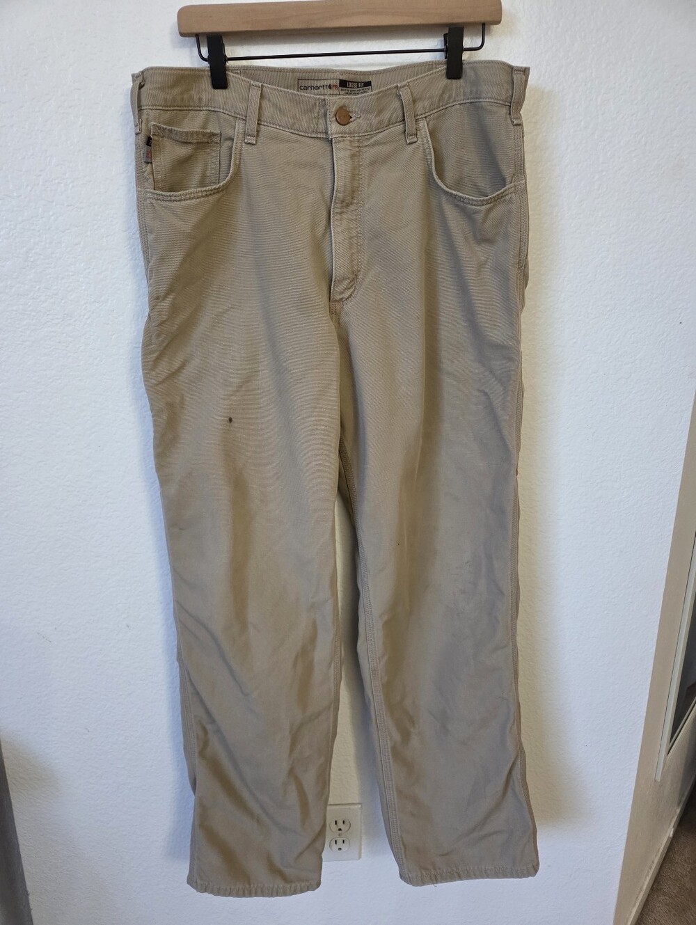Carhartt's Flame-resistant Loose Fit 2112/Cat2 Men's Work Pants Size 36 x 32